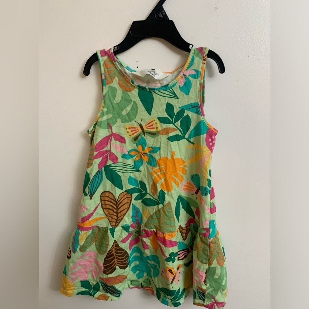 4/30$ H&M butterflyflowers dress 3-4 years